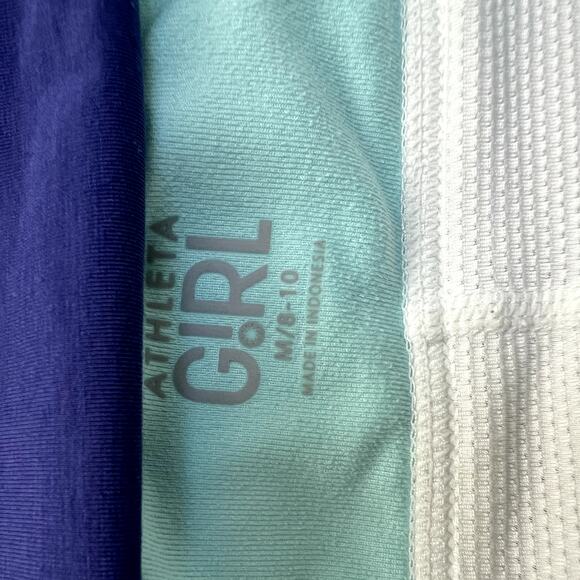 Athleta Girls Tennis Graphic Chi Rules Active Wear Set Shirt Tank Size 8/10 - Picture 3 of 6